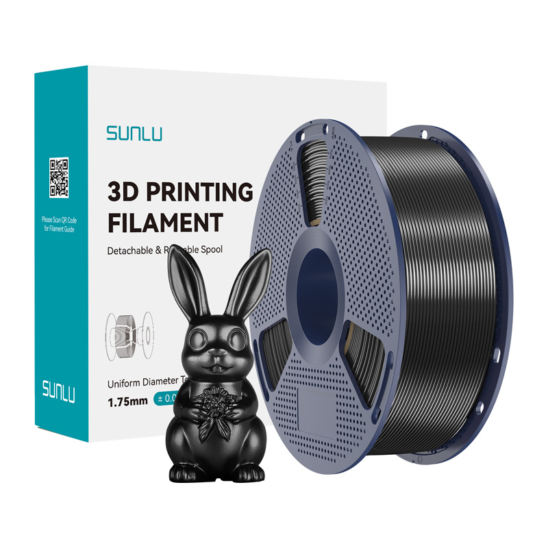 Levně Filament Sunlu PLA+ Silk (černý)