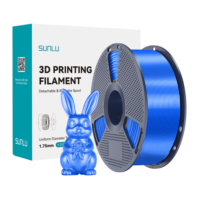 Levně Filament Sunlu PLA+ Silk (modrý)