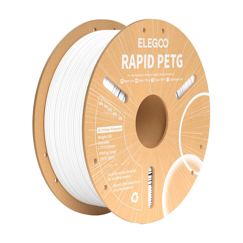 Levně Filament ELEGOO Rapid PETG (bílý)