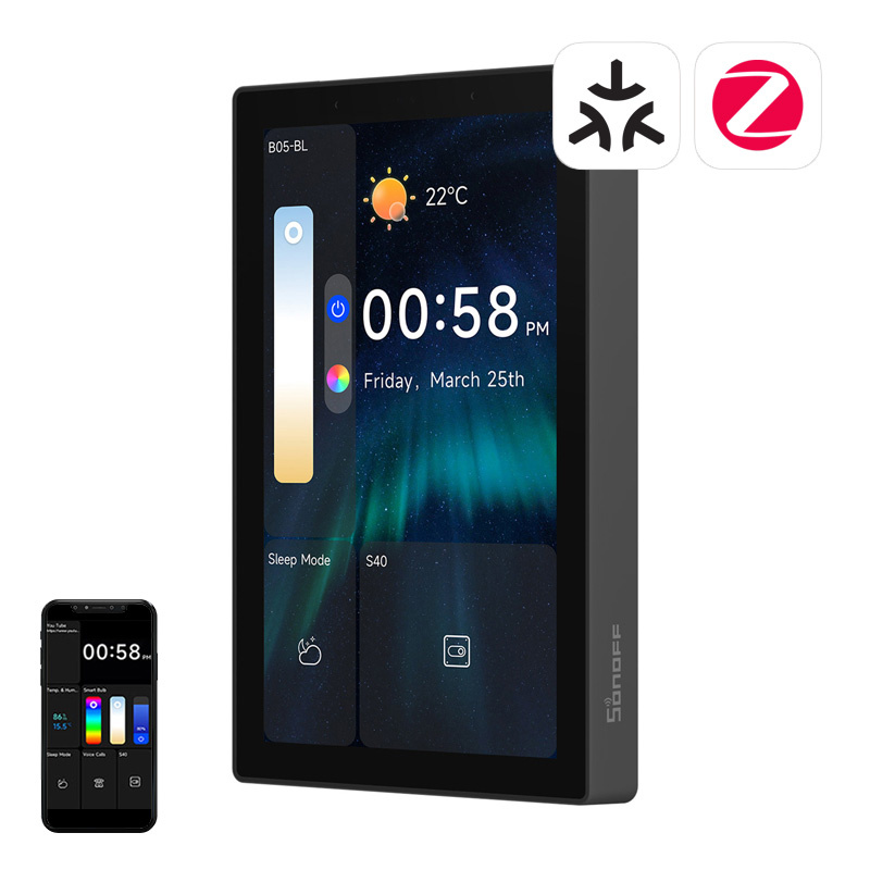 Levně SONOFF NSPanel Pro 120 Smart Control Panel Matter WiFi/Bluetooth/ZigBee (černý)