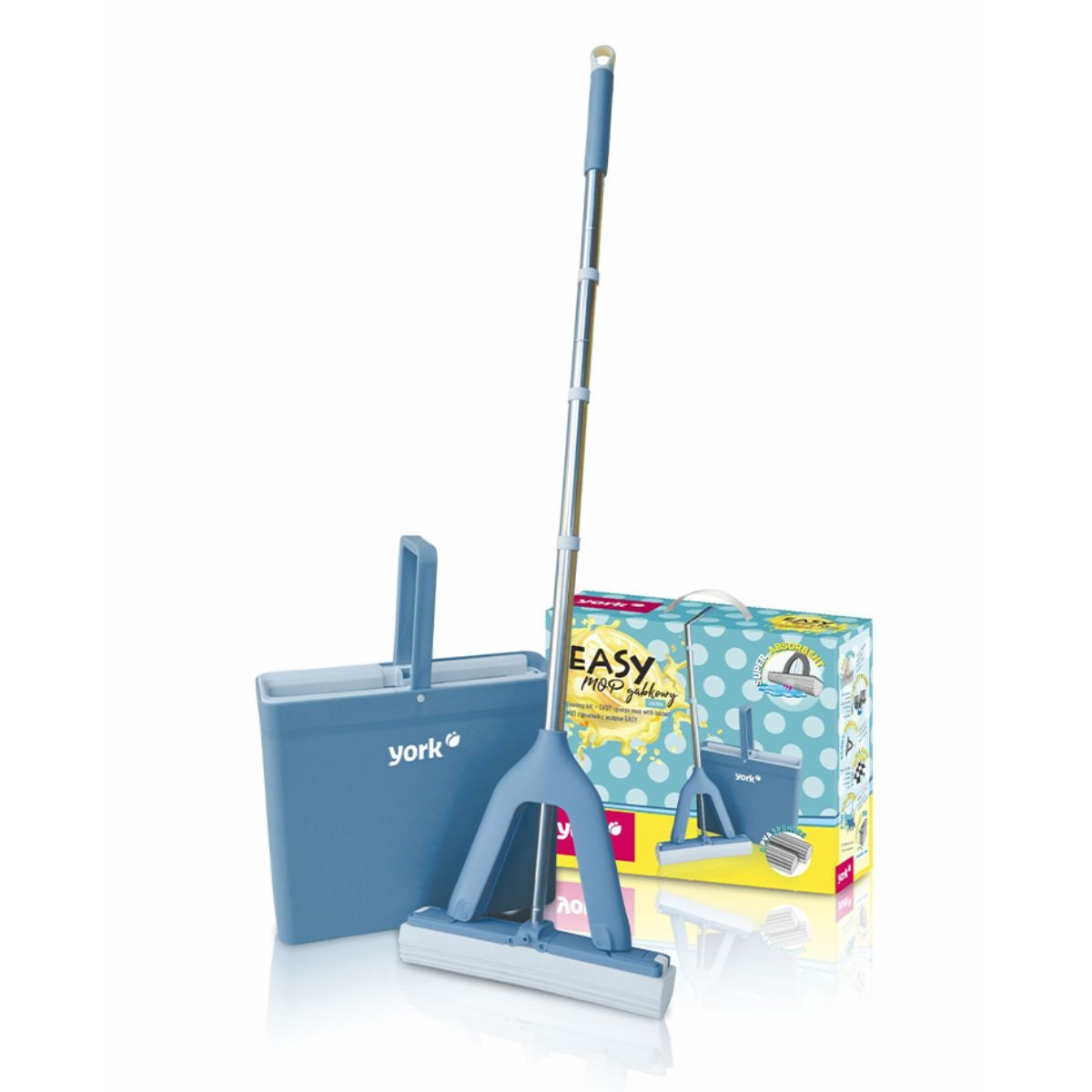 YORK mop komplet houbový s kbelíkem EASY