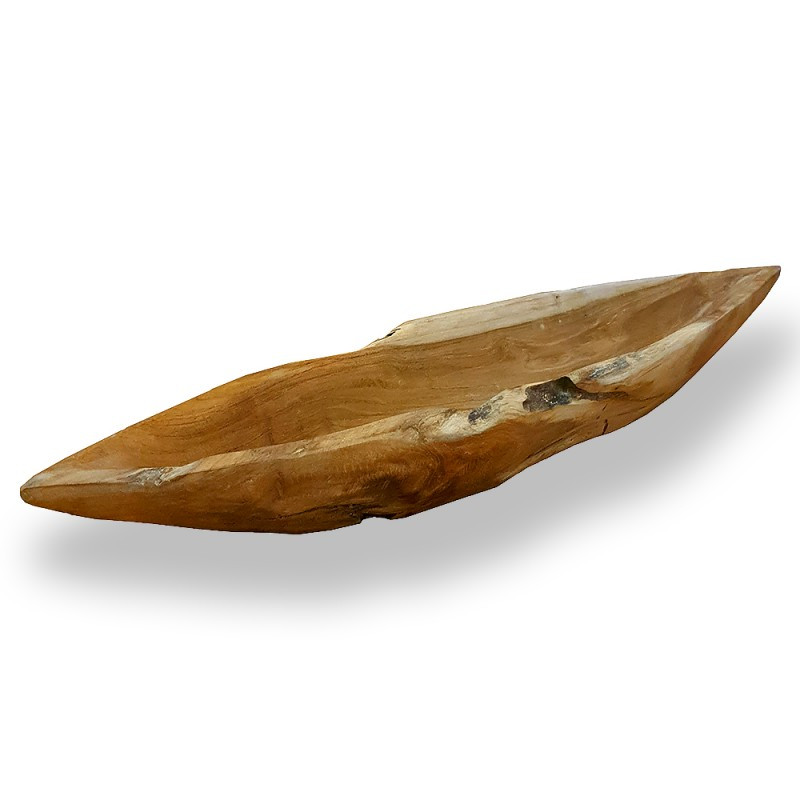 Mísa loďka teaková, 60 cm