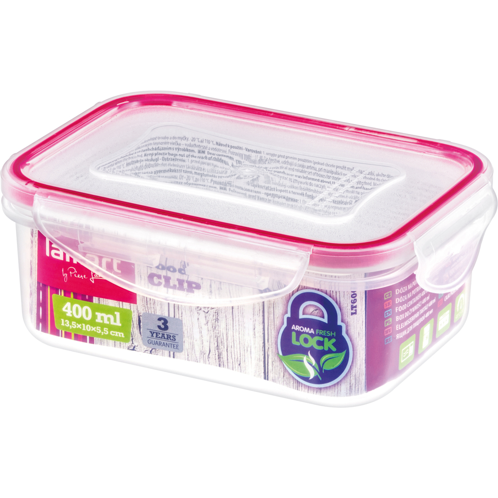 Dóza obdélník, 400 ml, LAMART CLIP LT6006