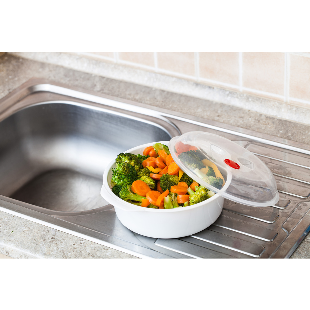 Pařák do mikrovlnné trouby, 22 cm, LAMART WAVE LT7015