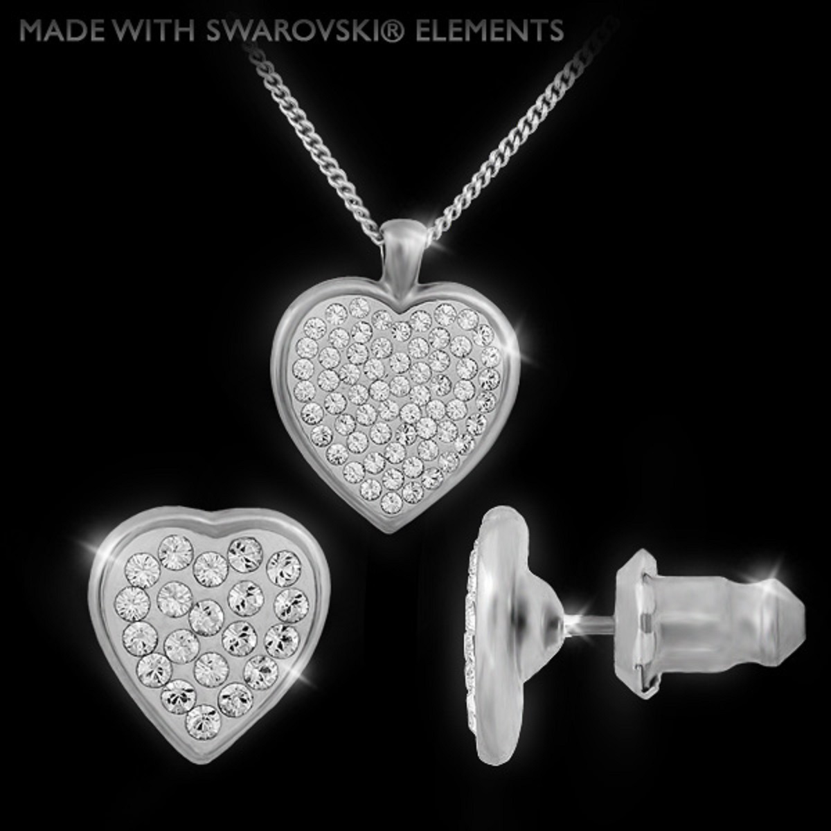 Swarovski-Crystals Souprava Amor s krystaly Made with Swarovski crystals