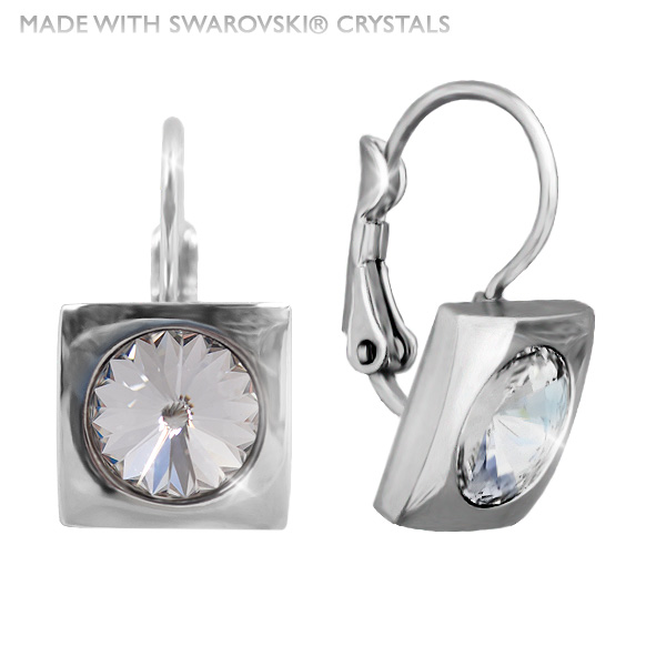 Swarovski-Crystals Náušnice Swarovski - Erin Crystal, modré