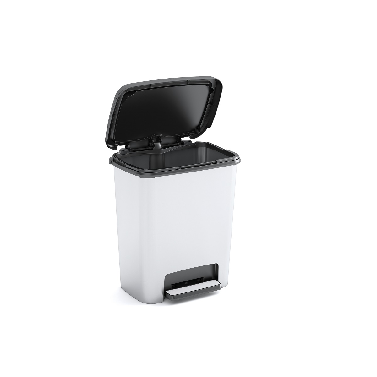 KIS Koš na odpad Compatta Style Steel 25L, stříbrný