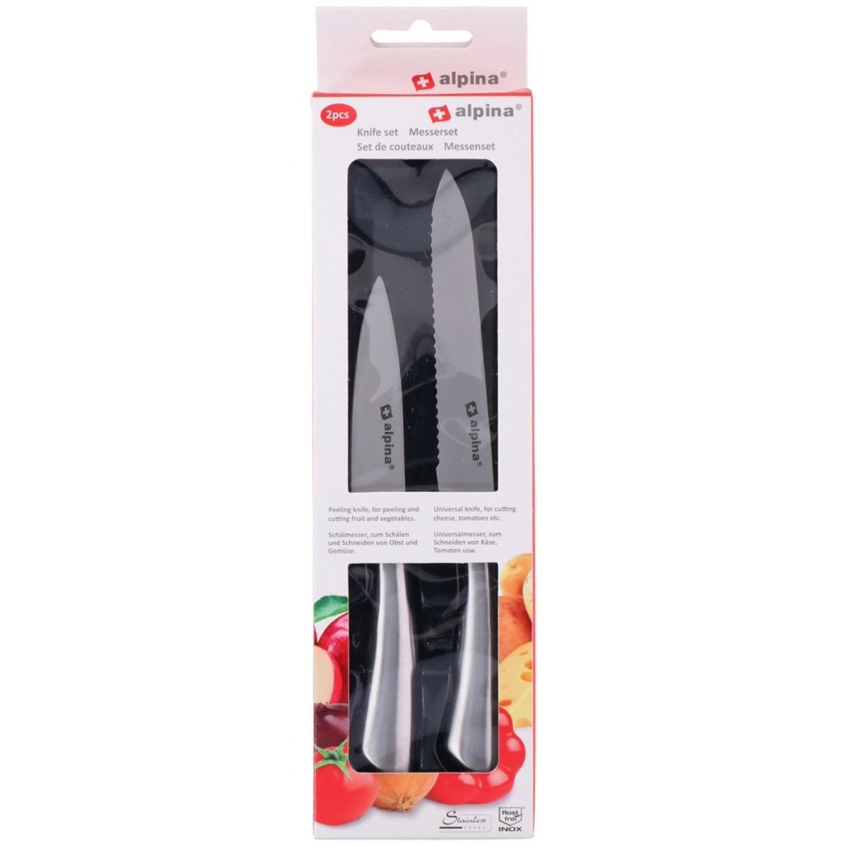 Sada celonerezových nožů Alpina - 2 kusy 20 a 24 cm