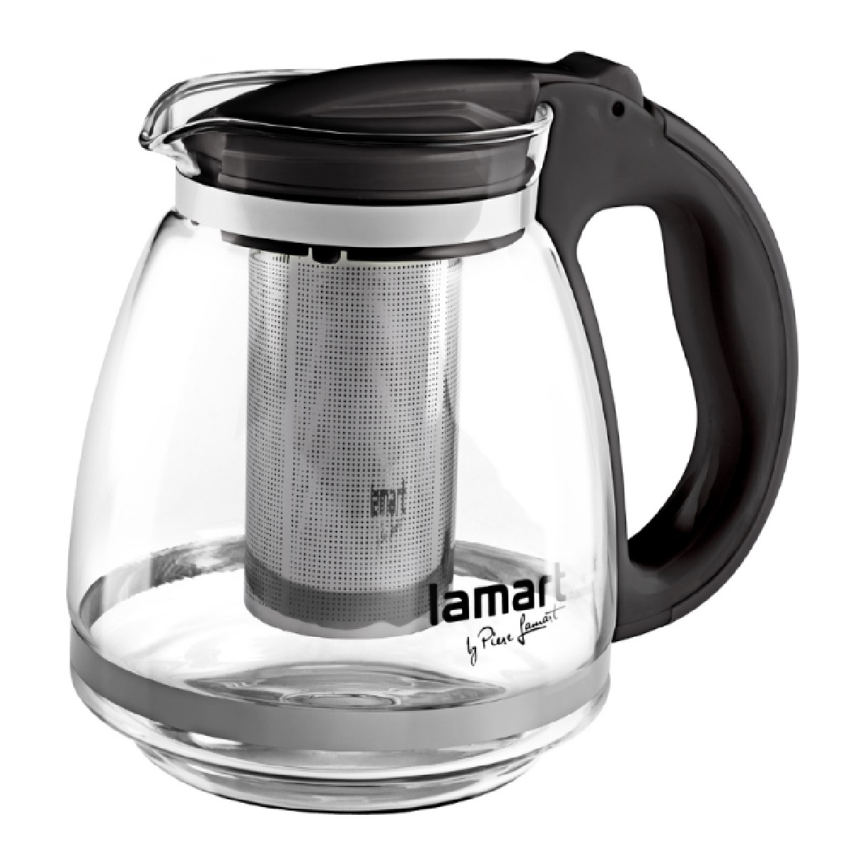 Konvice 1,5 l, černá, LAMART VERRE LT7027