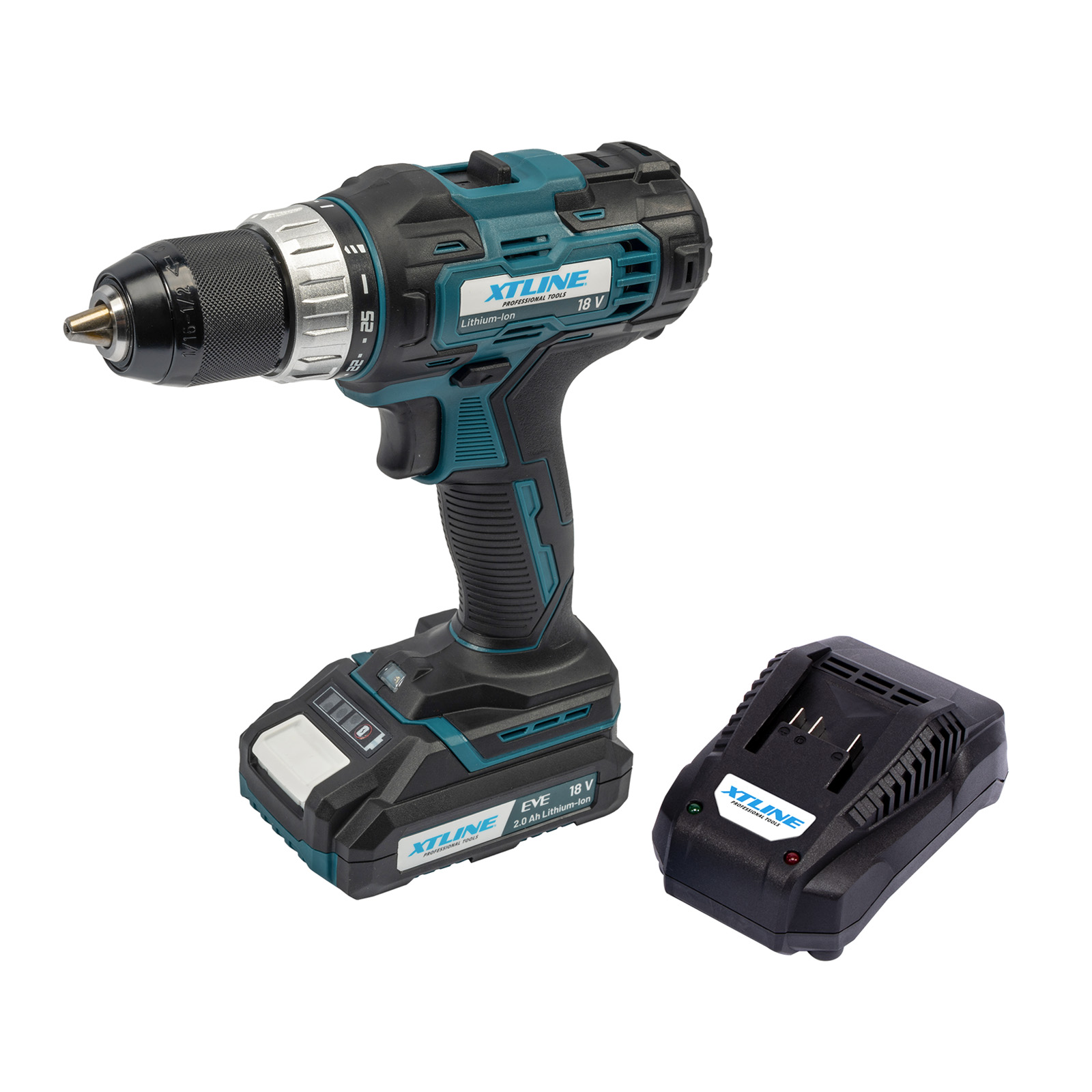 XTline XT-Power XT102705-1B2 AKU vrtačka 18 V, 2,0 Ah