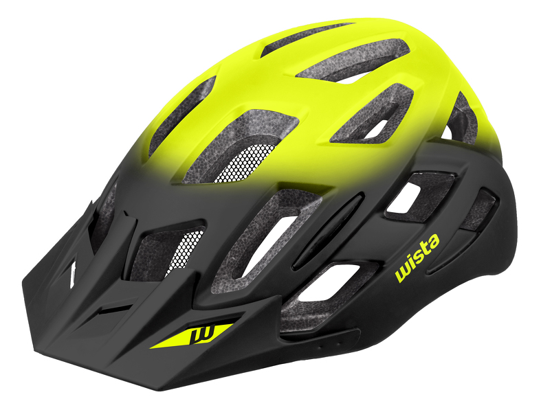 Cyklistická přilba WISTA In-mold žlutá/černá S/M (55-58 cm)