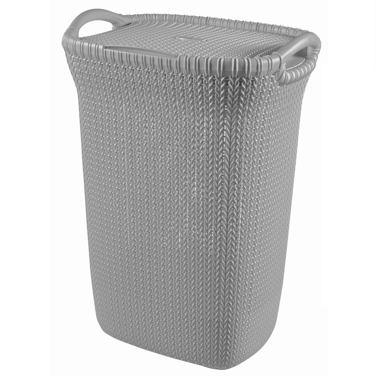 Curver Koš na špinavé prádlo KNIT 57l šedý