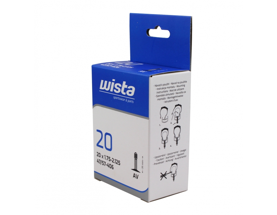 Cyklo duše WISTA 20X1,75–2,125 AV – 80010
