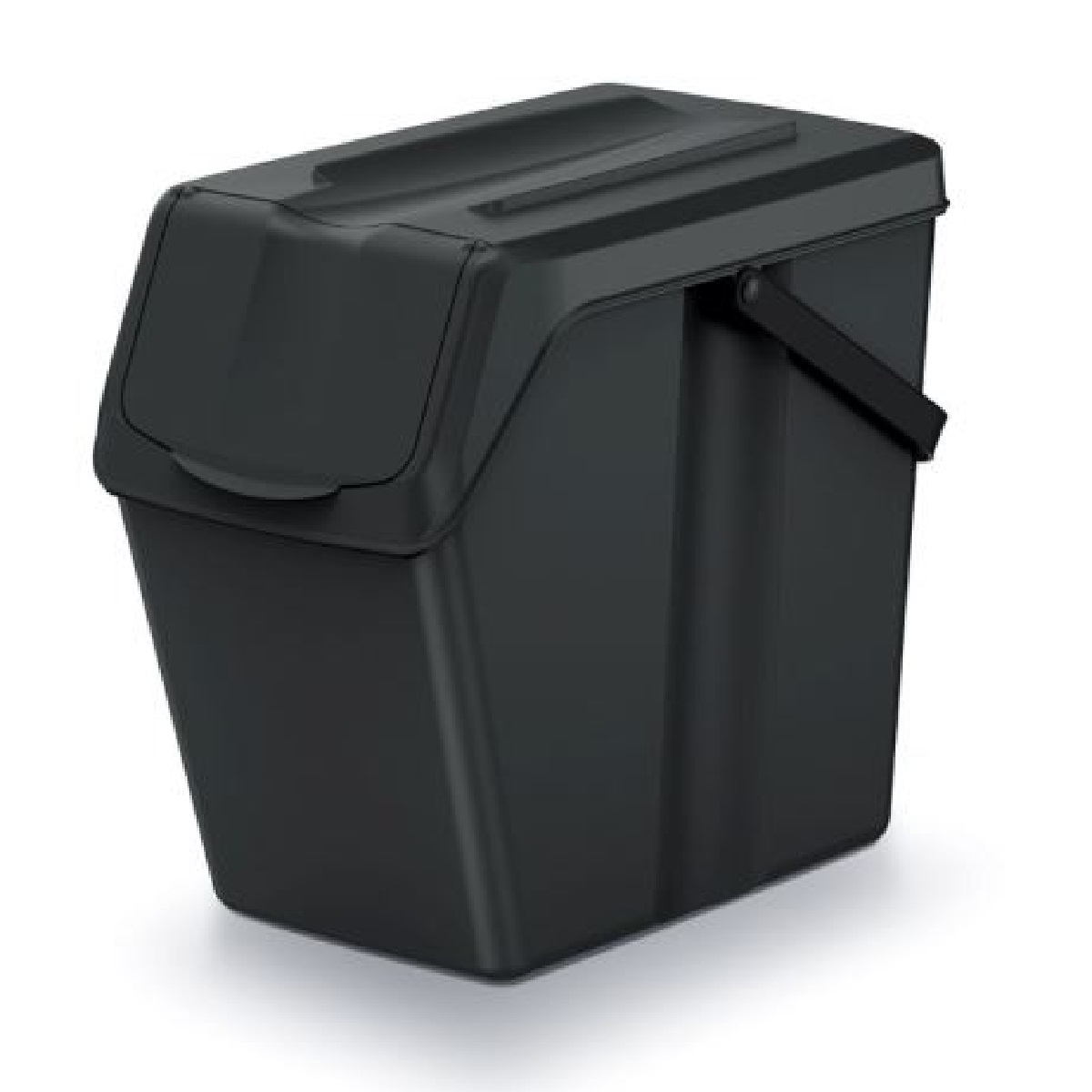 PROSPERPLAST Odpadkový koš SORTIBOX II recyklovaně černý, objem 25L