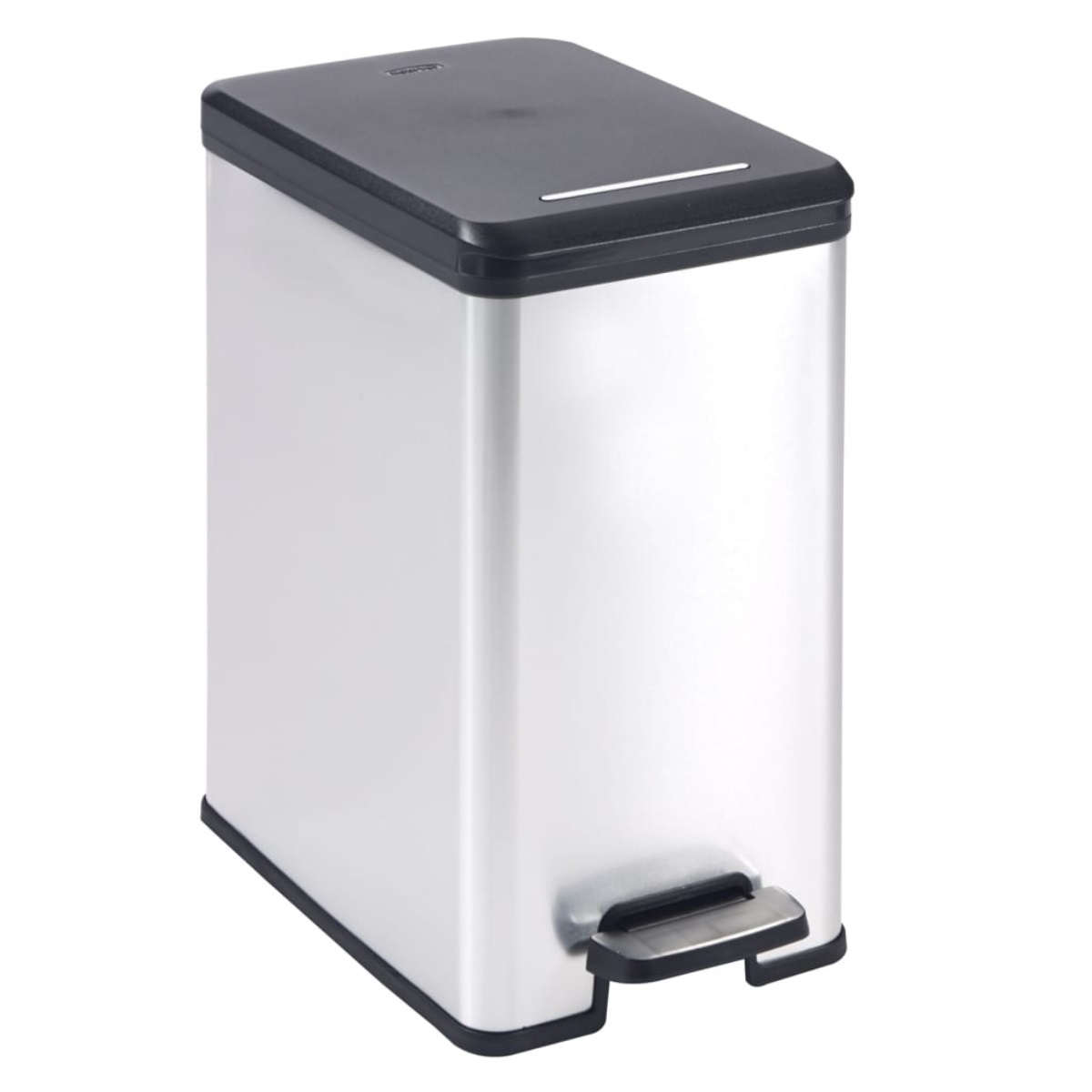 Curver Odpadkový koš SLIM BIN 25L, stříbrný