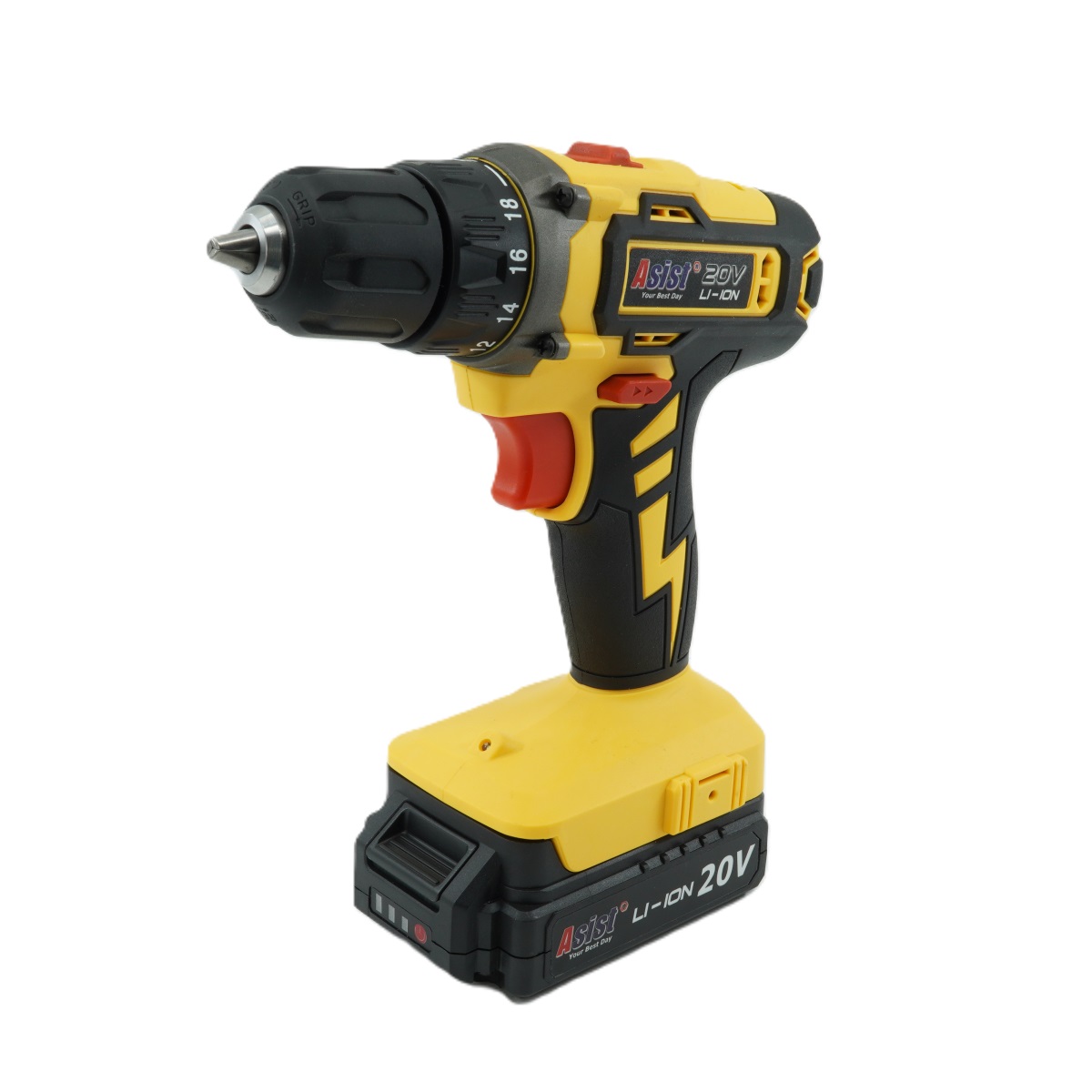 Asist AKU GANG AE2V20A-151 AKU vrtačka 20 V, 1,5 Ah