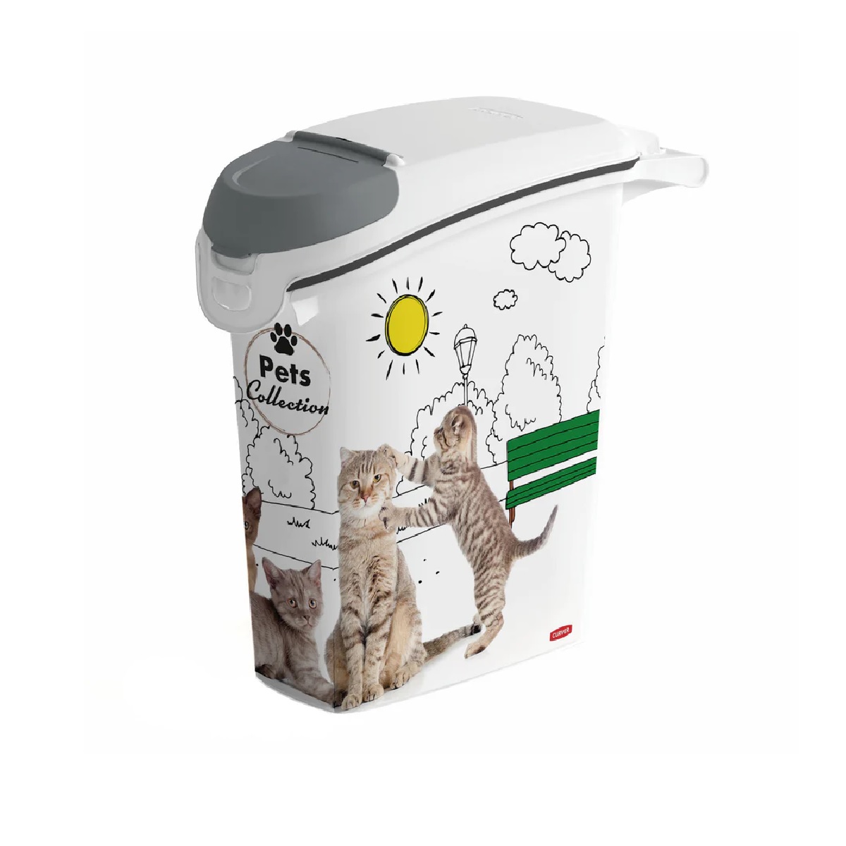 Curver PET 254866 Kontejner na krmivo kočky 10 kg