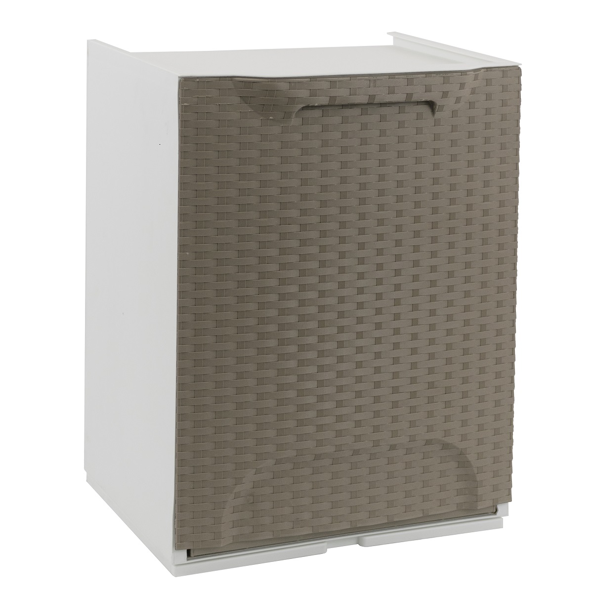 ARTPLAST RATTAN R34-1FRT Koš výklopný 34x29x47 cm, taupe/bílý