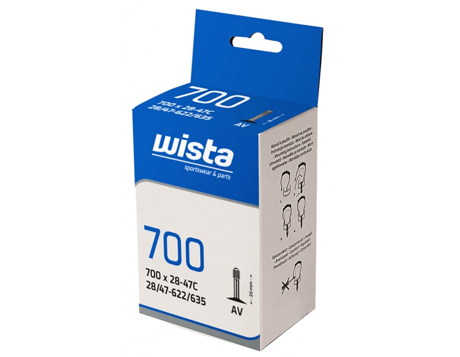 Cyklo duše WISTA 700X28–47 AV – 80001