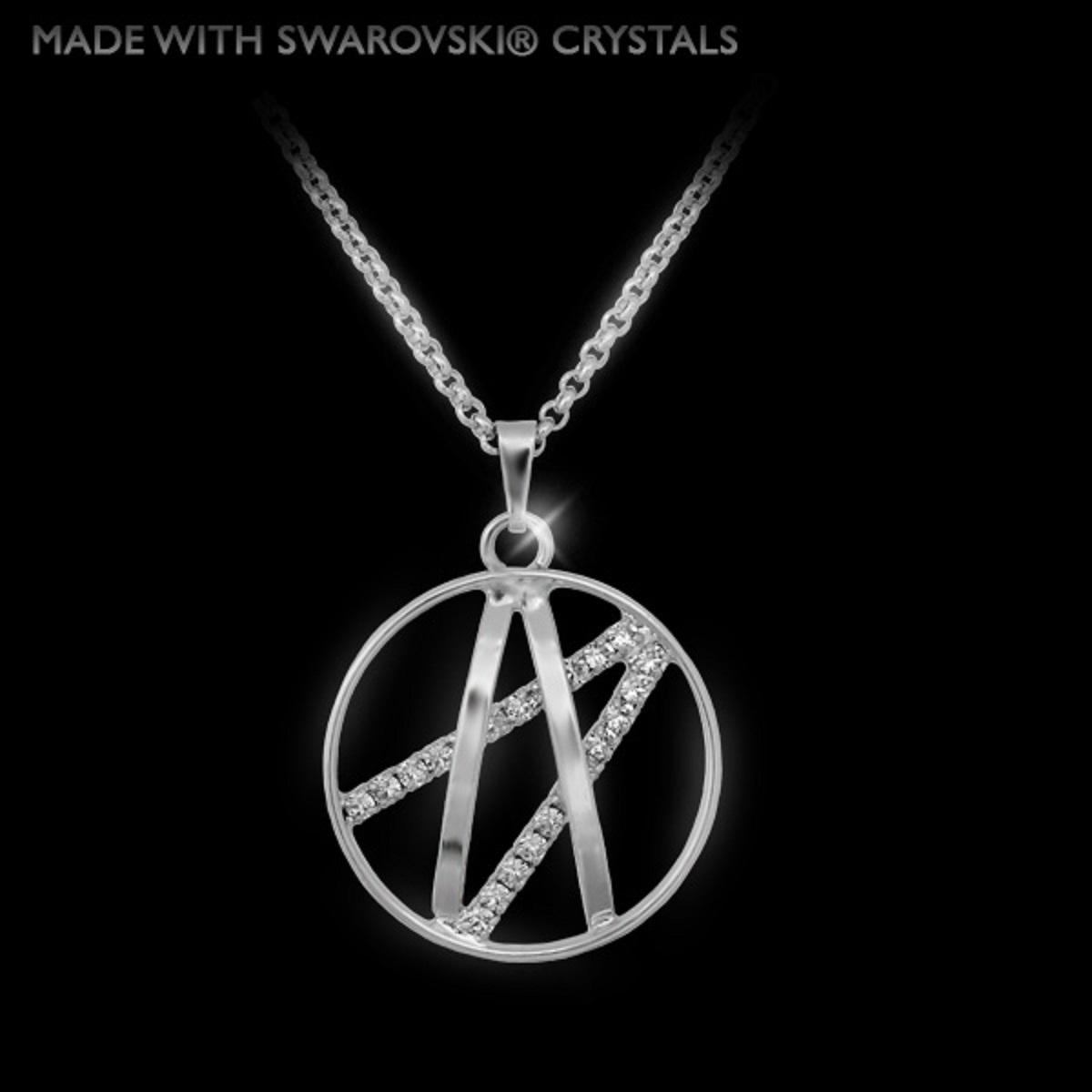 Swarovski-Crystals Náhrdelník Atlas, Made with Swarovski crystals