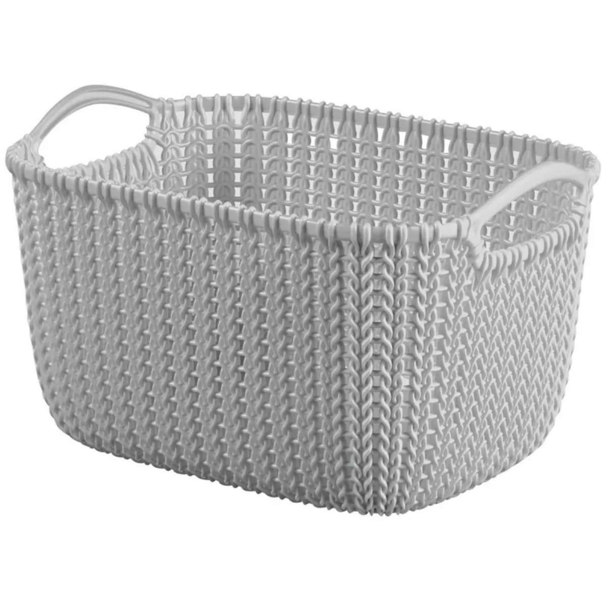 Curver Košík KNIT M, 8l šedý