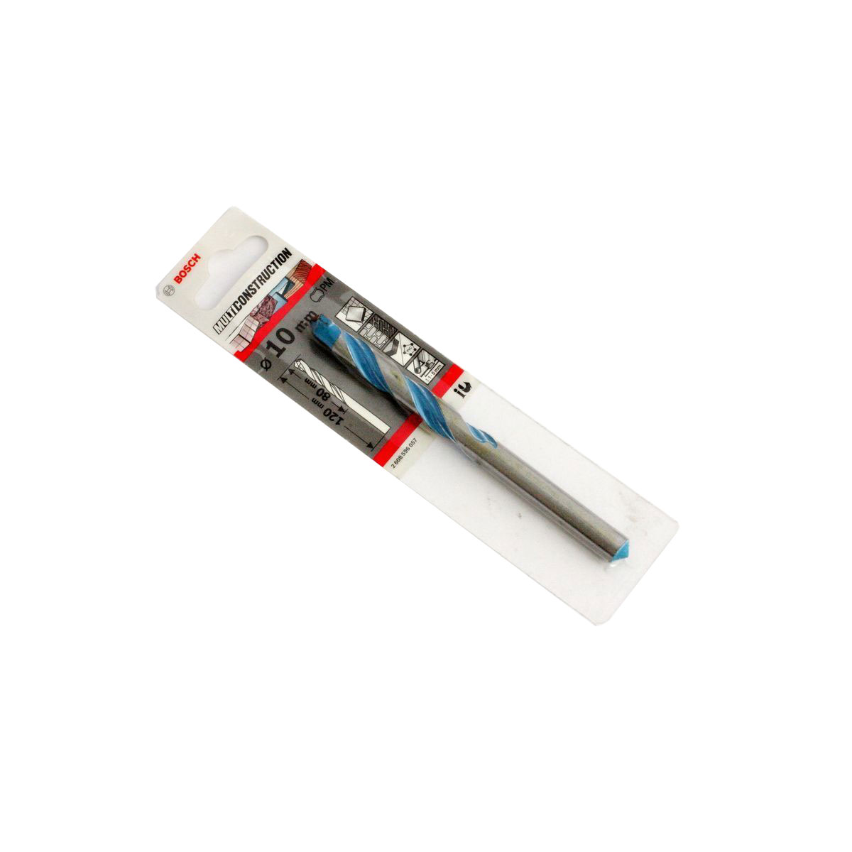 BOSCH Vrták multicontruction 10 mm, 80/120