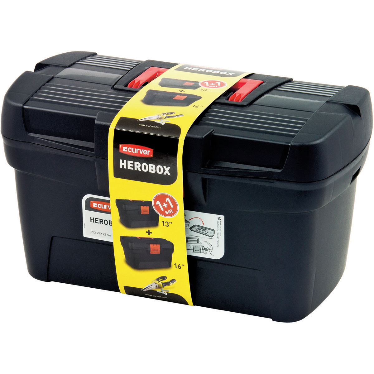 Curver Set boxů na nářadí HEROBOX PREMIUM 13+16
