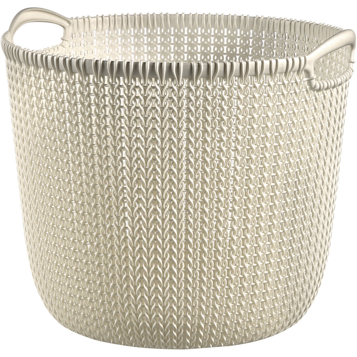 Curver KNIT 226388 Úložný koš 30 L, bílý