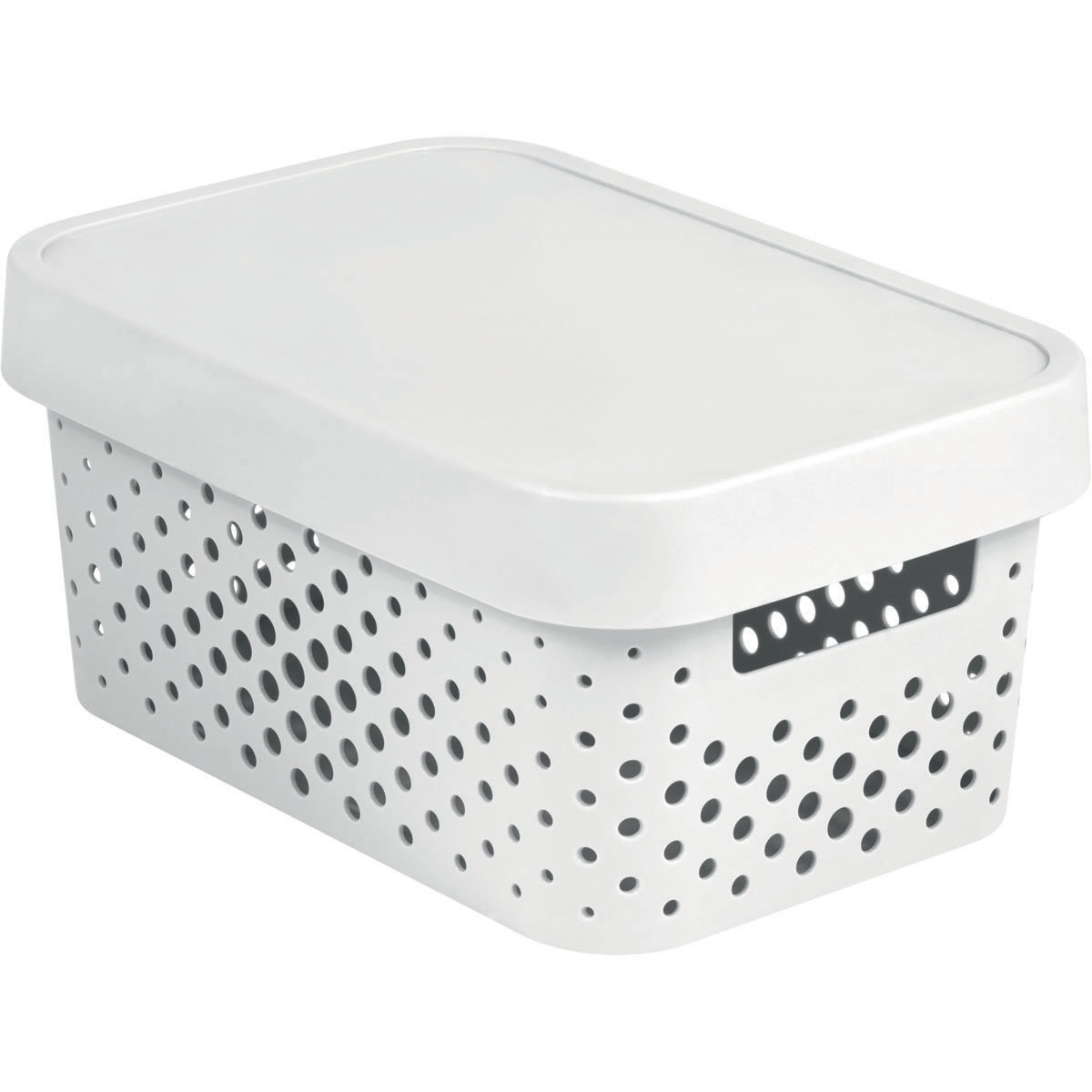 Curver Infinity 229162 Box 4,5 L, bílý děrovaný