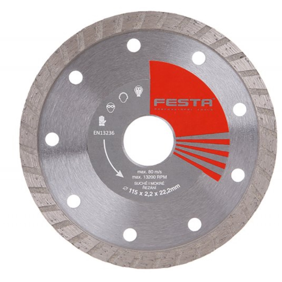 Kotouč diamantový FESTA TURBO 115x2.2x22.2mm