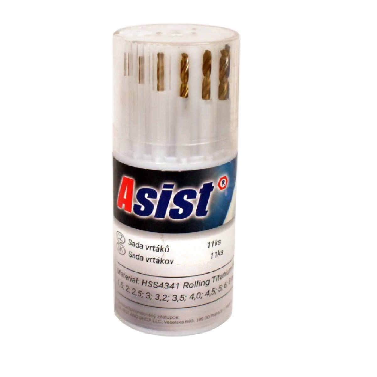 Asist Sada HSS vrtáků 11ks