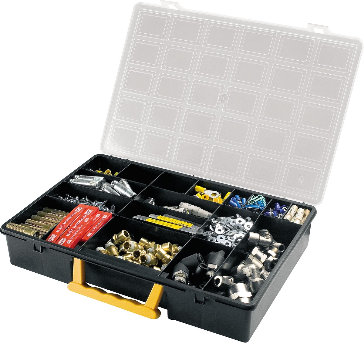 ARTPLAST Organizér s pevnými přihrádkami a madlem, 360x252x64 mm