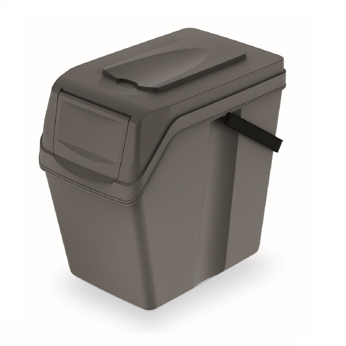 PROSPERPLAST Odpadkový koš SORTIBOX II šedý kámen, objem 25L