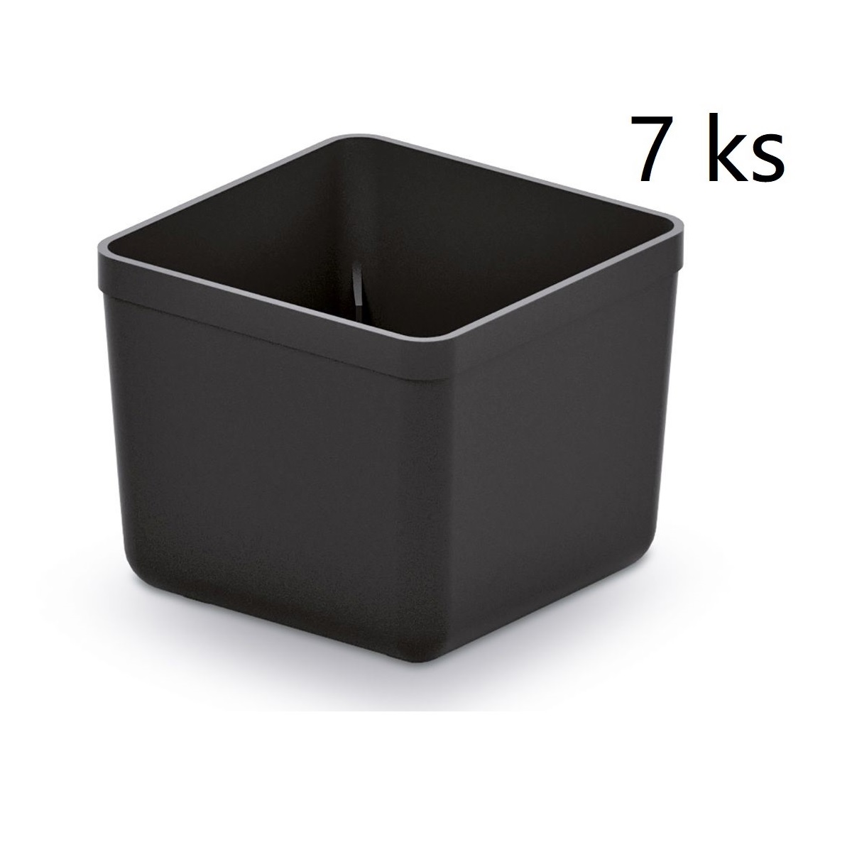 Kistenberg Sada 7 plastových boxů 55x55x55 mm UNITE BOX, černé