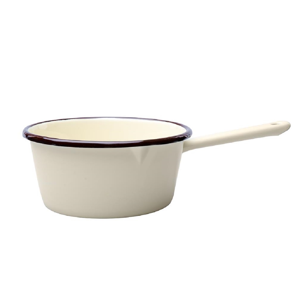 EMALIA Rendlík smaltovaný 16cm 1,23l krémový