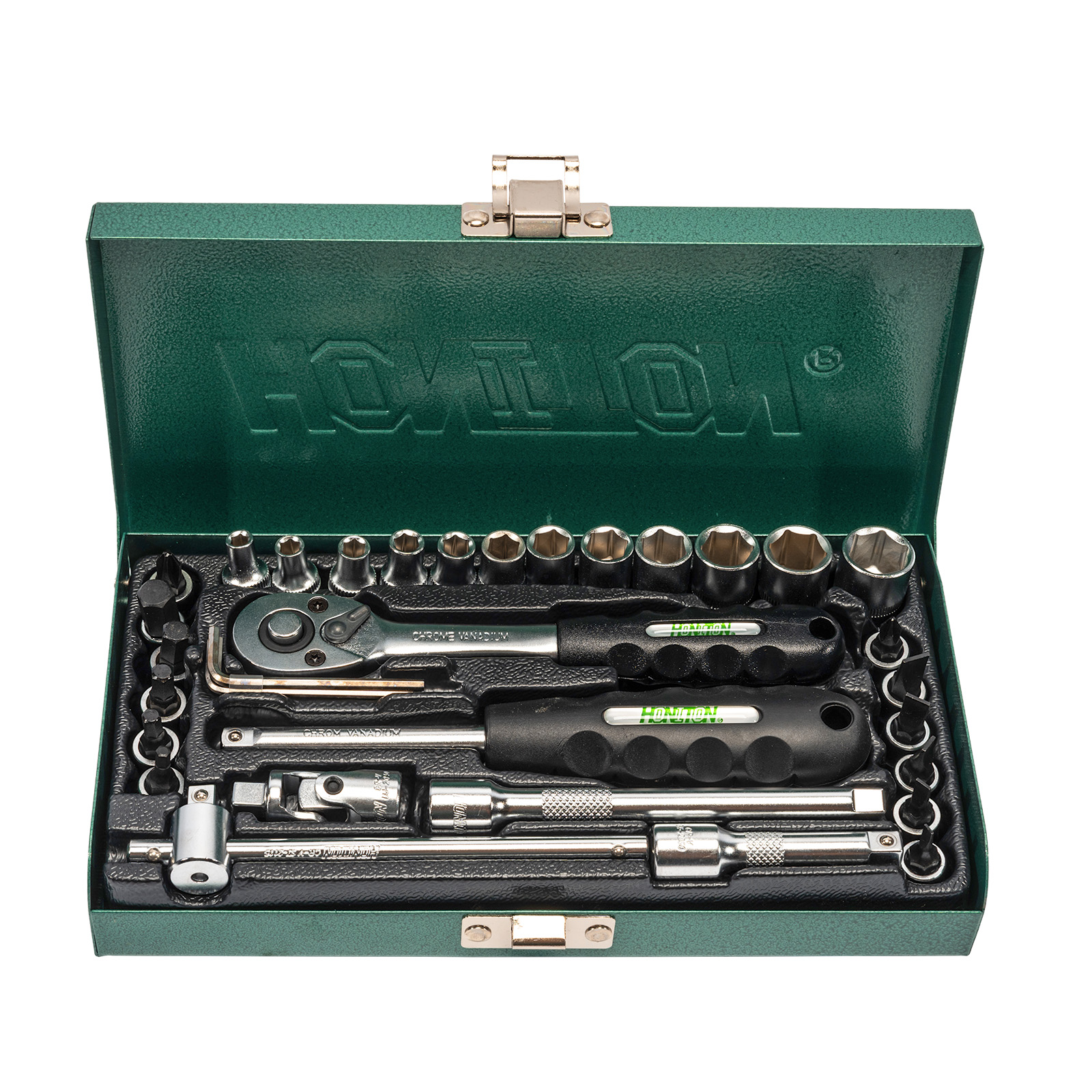 HONITON Sada hlavic 1/4” 33 dílů