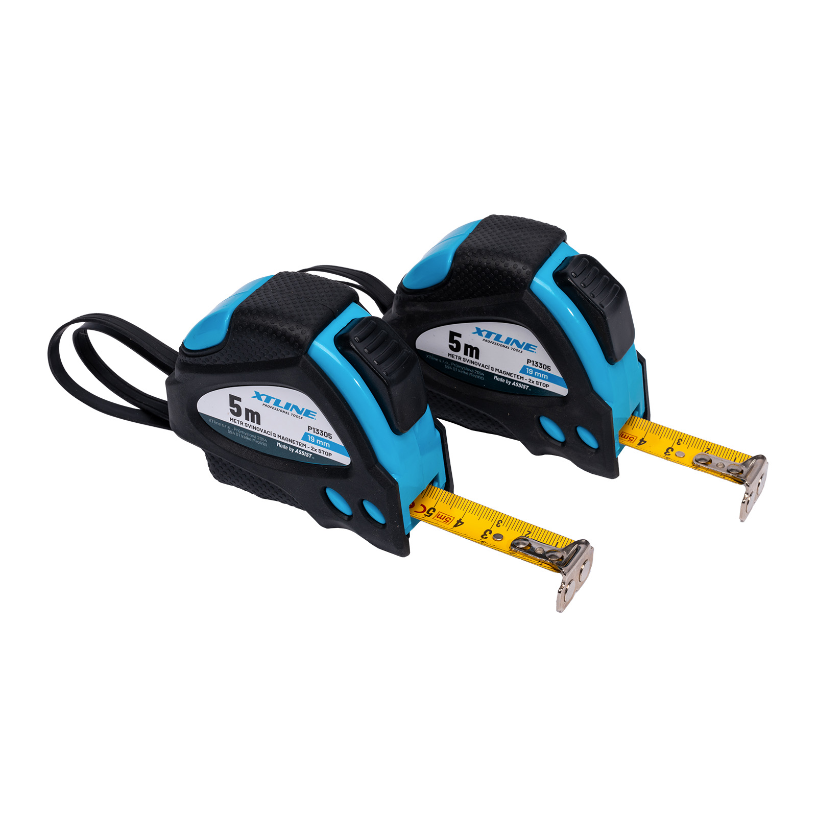 XTLINE Metr svinovací s magnetem 2x stop | 7,5 m x 25 mm