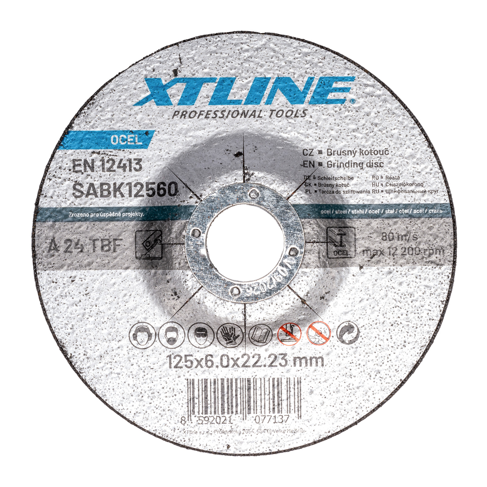 XTline Kotouč brusný na ocel 125x6,0x22,2mm