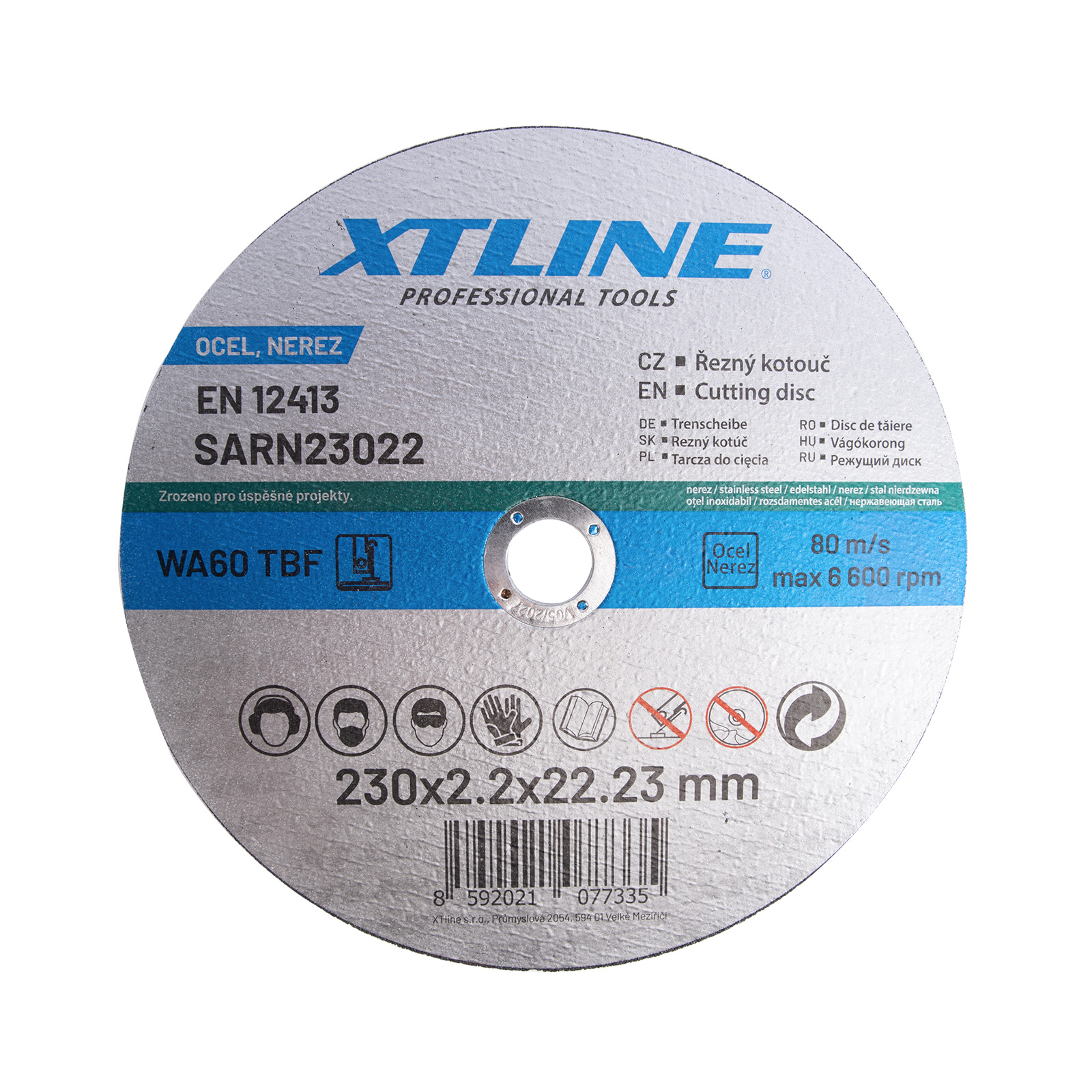 XTline Kotouč řezný na nerez 230x2,2x22mm