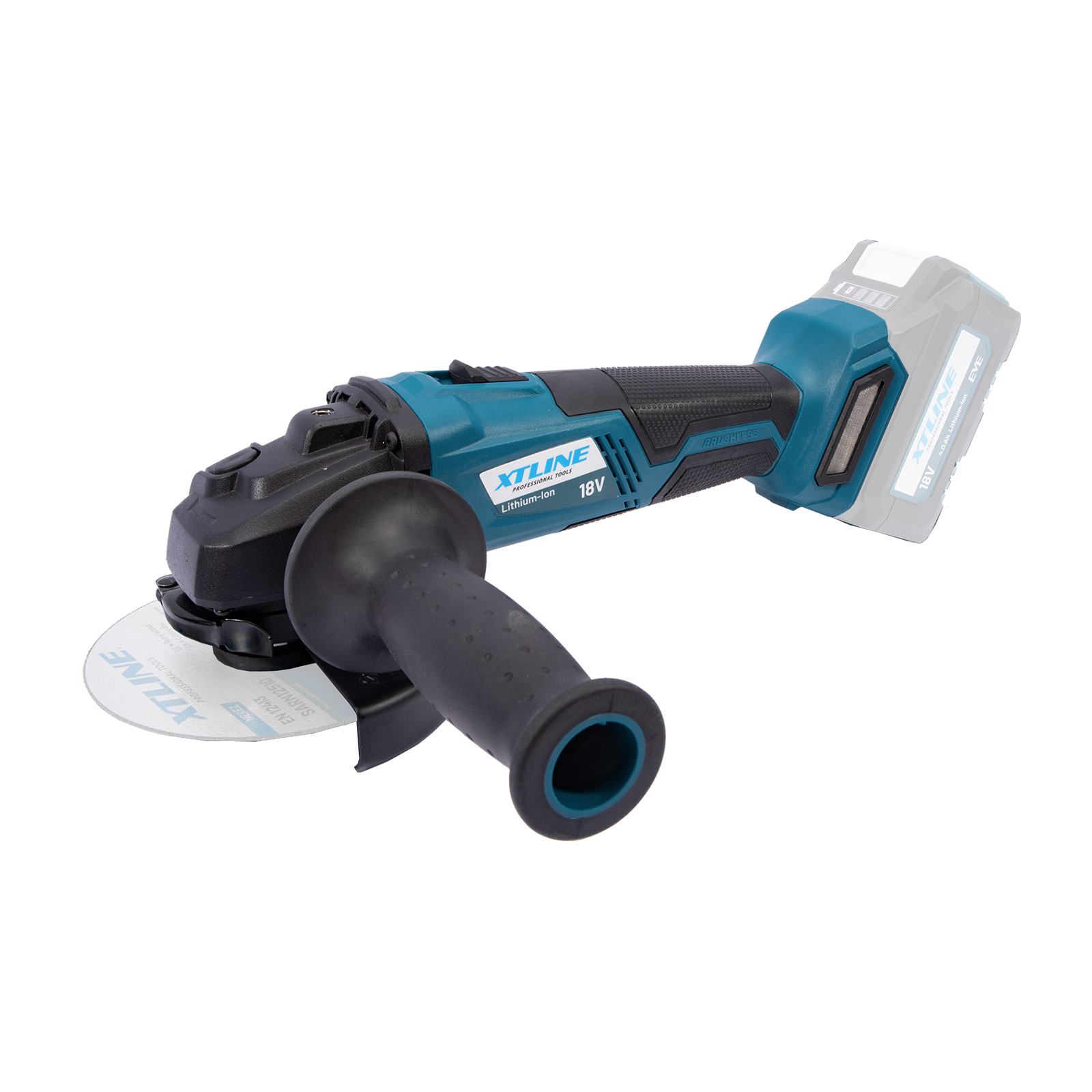 XTline XT-Power XT102835 AKU úhlová bruska BRUSHLESS 18 V, 125 mm