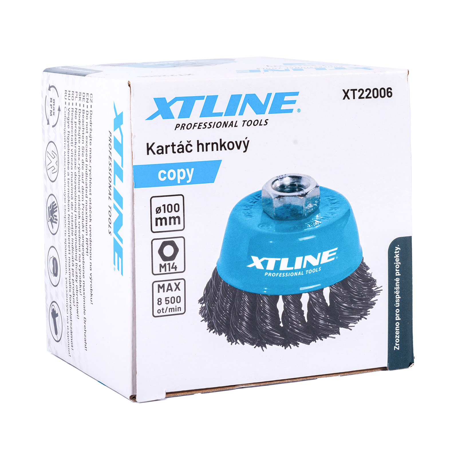 XTLINE Kartáč hrnkový copy M14 | 100 mm