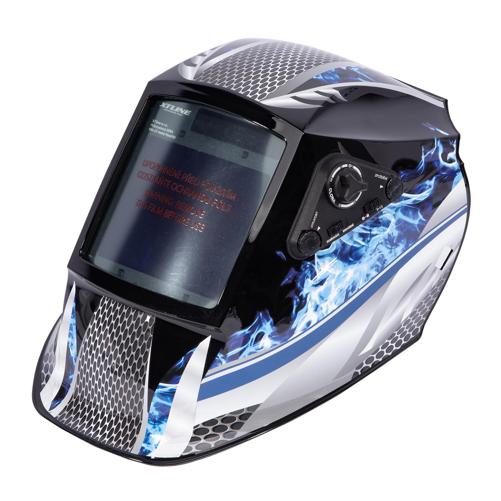 XTLINE Kukla svářecí solární samostmívací carbon GRAND 958E