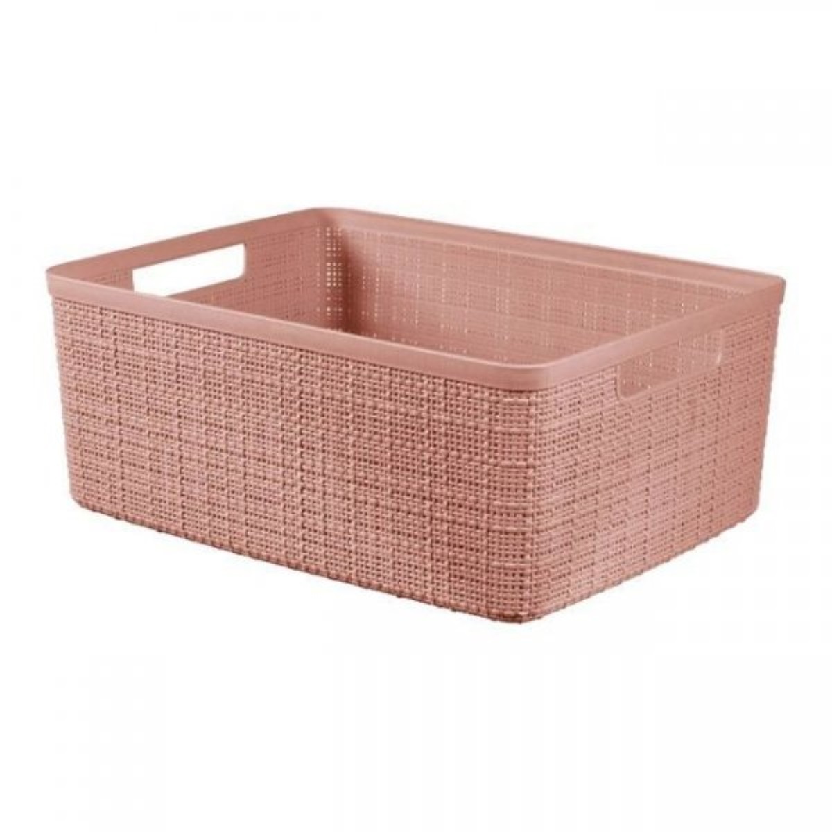 Curver JUTE 255194 Úložný koš 12 L, růžový