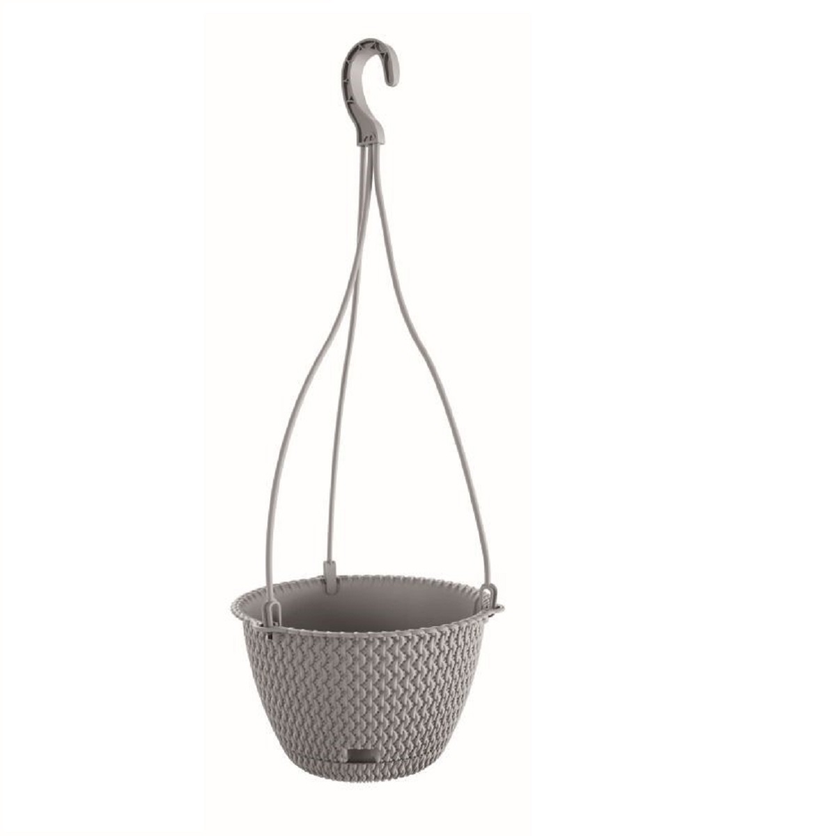 PROSPERPLAST Květináč závěsný SPLOFY ROUND W šedý kámen 23cm