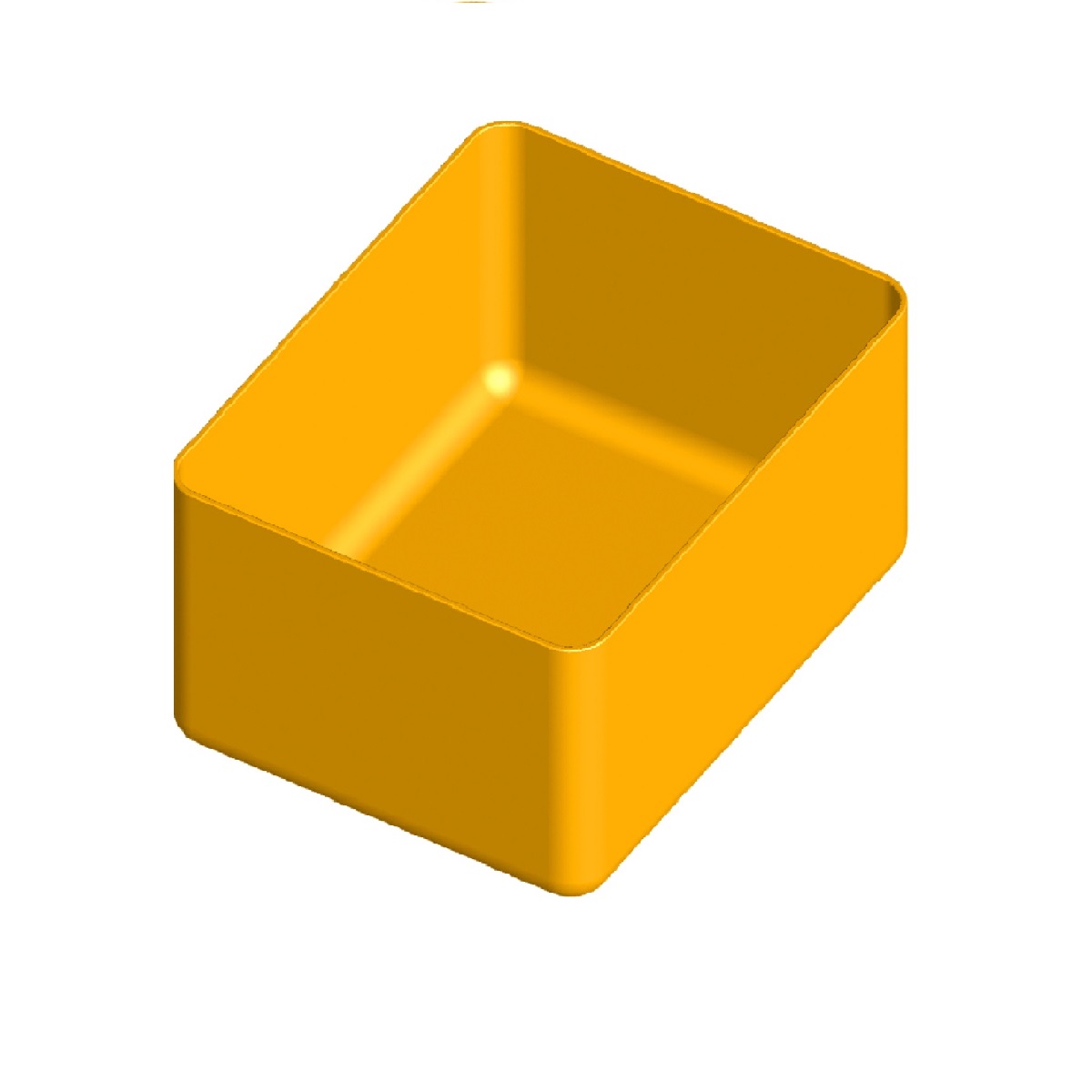 ARTPLAST Box do zásuvek a organizérů, 117x90x64mm, žlutý