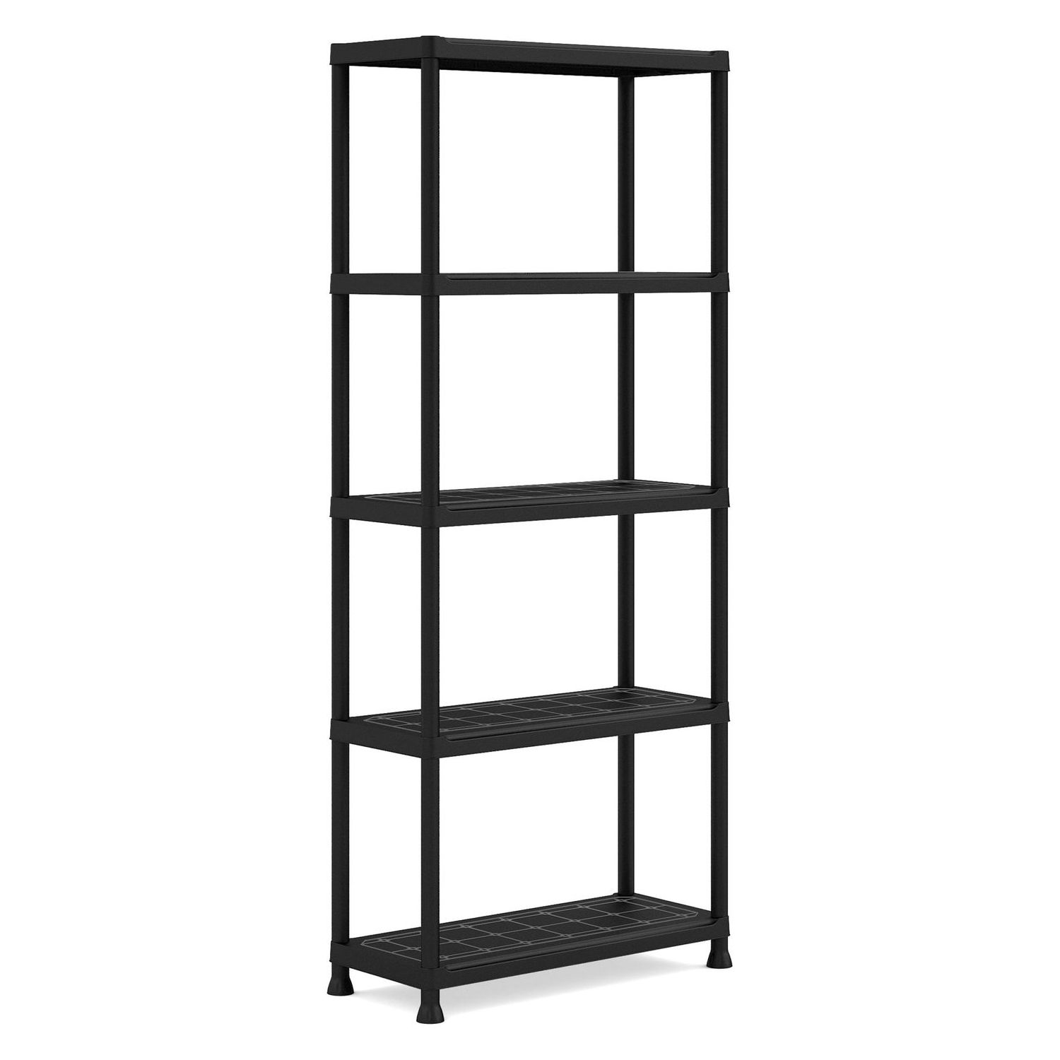 KIS-KETER Tribac 009509BK Regál Plus, 5 polic, šířka 75 cm