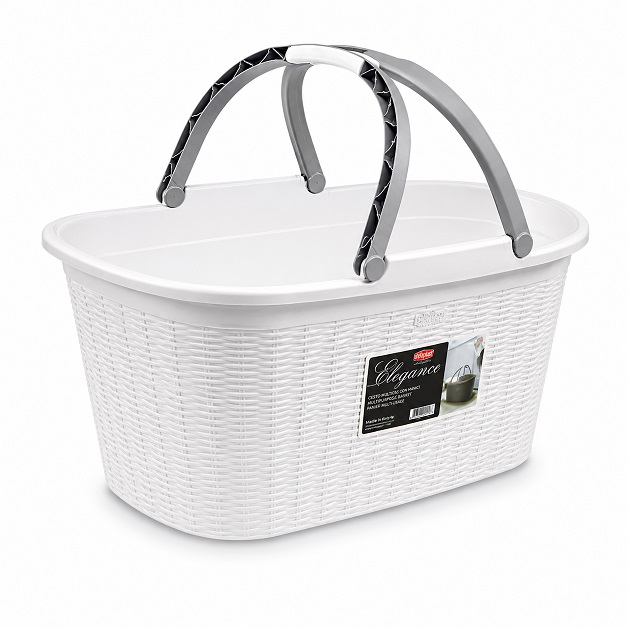 STEFANPLAST Košík na prádlo Elegance 35l, bílý
