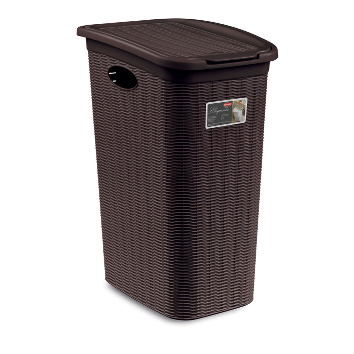 STEFANPLAST Koš na prádlo Elegance 36 l, hnědý