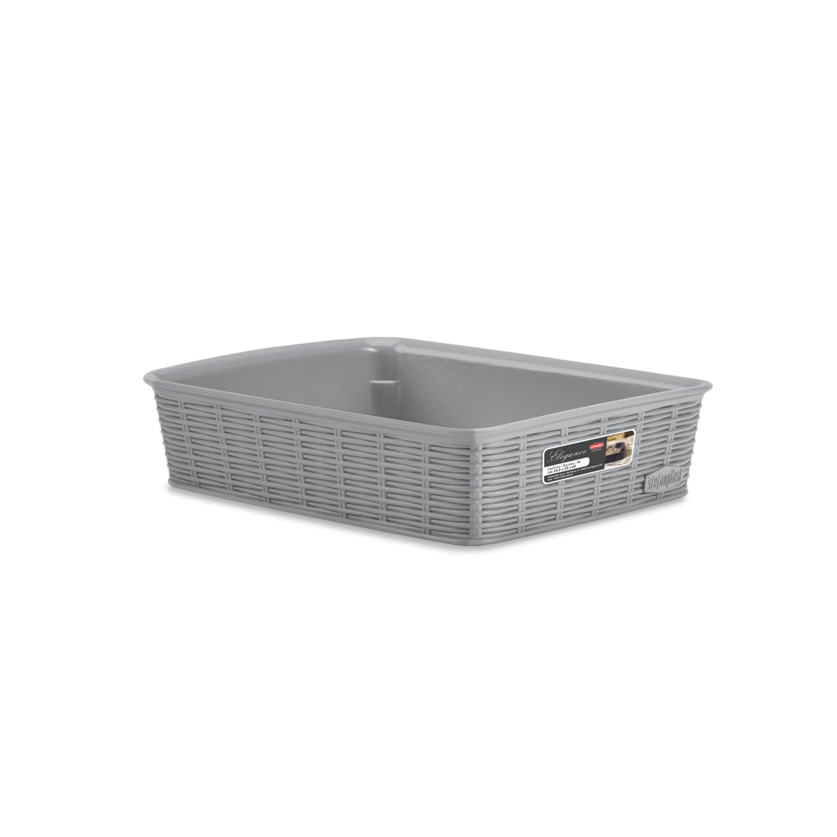 STEFANPLAST Elegance 30942 Úložný koš M, šedý