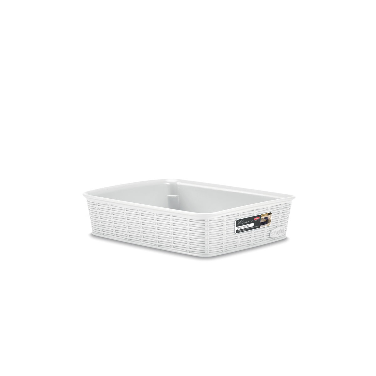 STEFANPLAST Elegance 30930 Úložný koš M, bílý